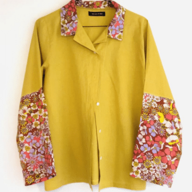 chemise-jaune-et-fleurie